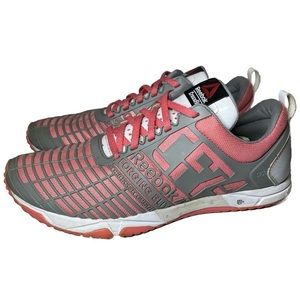 Reebok CrossFit CF74 Training Shoes Men’s 7.5 Pink/Gray/Red Sneakers 059503 0414